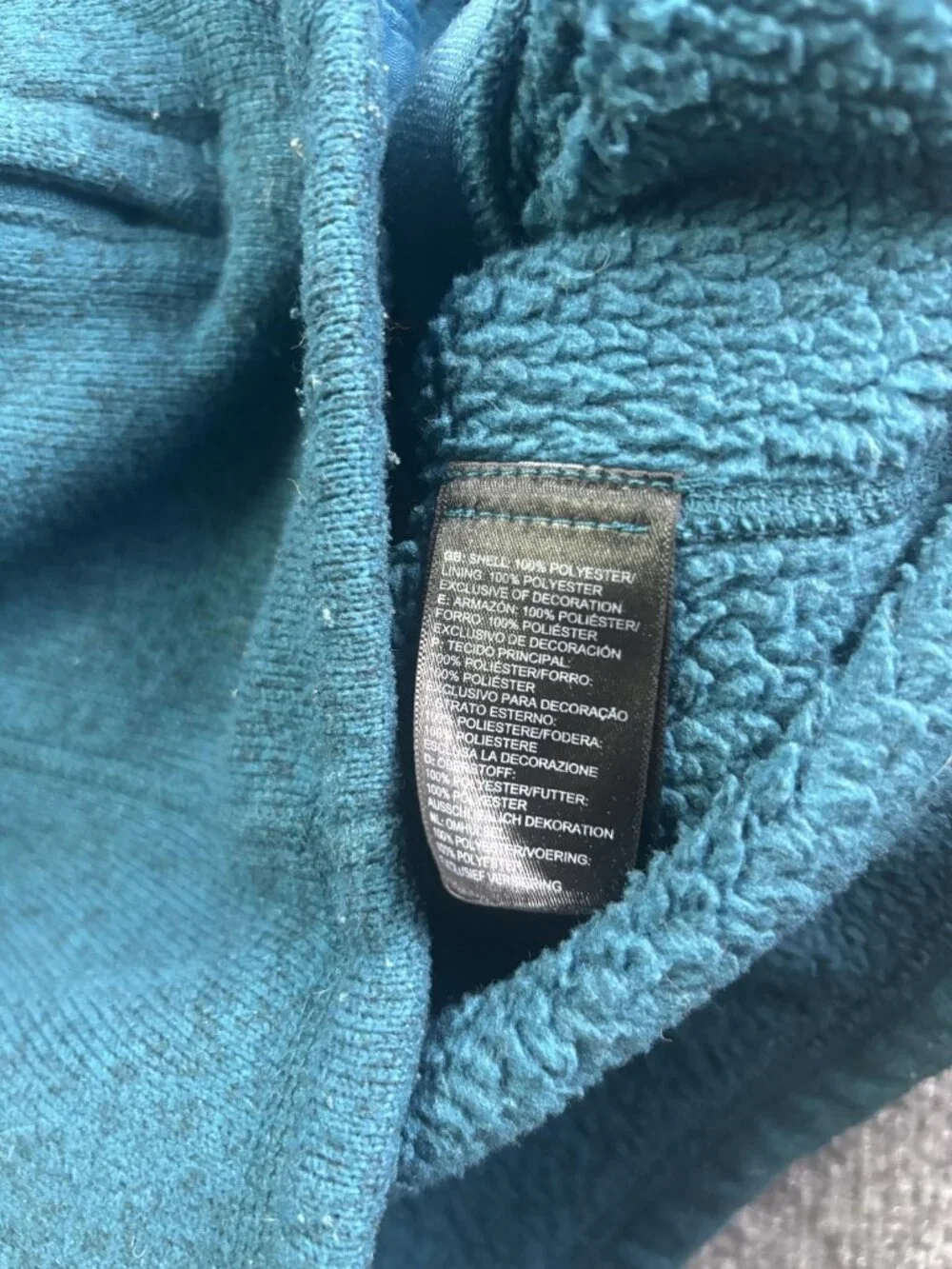 The‎ North Face Crescent Jacket Womens Medium Blue Fleece Full Zip Pockets